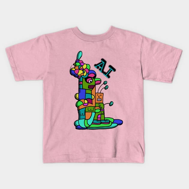 AI Kids T-Shirt by IanWylie87